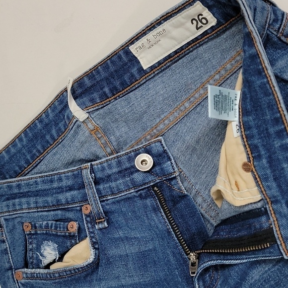 Rag & Bone Jeans | Rag & Bone Dre Low-Rise Slim Boyfriend Jean Mission WHL - Picture 8 of 14